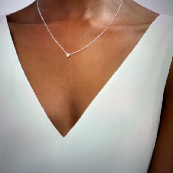 Tiffany & Co 16" sterling silver Elsa Peretti necklance. - Picture 5 of 6